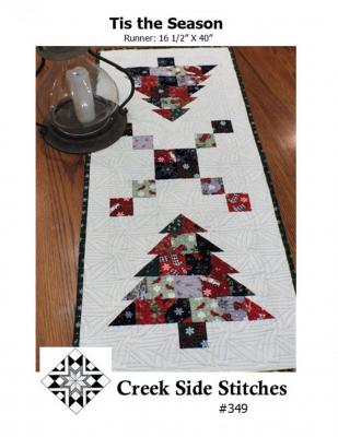 Tis The Season table runner sewing pattern from Creek Side Stitches