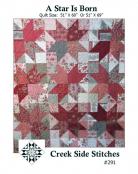 A Star is Born quilt sewing pattern from Creek Side Stitches