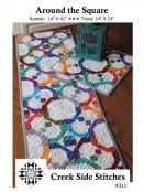 Around the Square table runner sewing pattern from Creek Side Stitches
