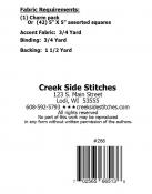 Charming Bricks & Sticks sewing pattern from Creek Side Stitches 1