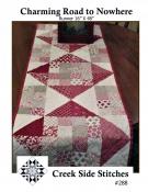 Charming Road to Nowhere table runner sewing pattern from Creek Side Stitches