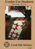 Cookie Cut Starburst table runner sewing pattern from Creek Side Stitches