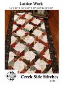 Lattice Work table runner sewing pattern from Creek Side Stitches