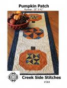 Pumpkin Patch table runner sewing pattern from Creek Side Stitches