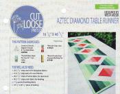 Aztec Diamond Table Runner sewing pattern Cut Loose Press