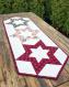 Hollow Star Table Runner sewing pattern Cut Loose Press