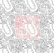 Fluffy Sheep 2 DIGITAL Longarm Quilting Pantograph Design by Deb Geissler