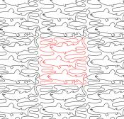 Trout Meander DIGITAL Longarm Quilting Pantograph Design by Deb Geissler