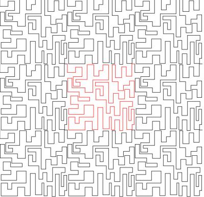 A-Maze-ing 2 DIGITAL Longarm Quilting Pantograph Design by Deb Geissler