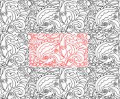 Paisley Swirls DIGITAL Longarm Quilting Pantograph Design by Deb Geissler