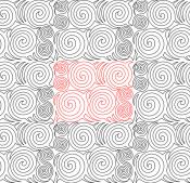 Spirals Galore 1 DIGITAL Longarm Quilting Pantograph Design by Deb Geissler