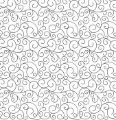 Swirls 2011 DIGITAL Longarm Quilting Pantograph Design by Deb Geissler