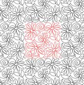 Daisy Garden 2 DIGITAL Longarm Quilting Pantograph Design by Deb Geissler