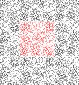 Flower 1 DIGITAL Longarm Quilting Pantograph Design by Deb Geissler