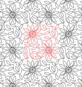 Flower 3 DIGITAL Longarm Quilting Pantograph Design by Deb Geissler