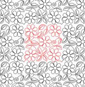 Flower 6 DIGITAL Longarm Quilting Pantograph Design by Deb Geissler