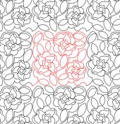 Flower 7 DIGITAL Longarm Quilting Pantograph Design by Deb Geissler