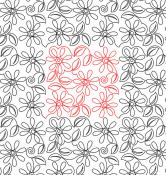 Flower 8 DIGITAL Longarm Quilting Pantograph Design by Deb Geissler