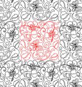 Hibiscus-with-Butterfly-DIGITAL-longarm-quilting-pantograph-design-Deb-Geissler