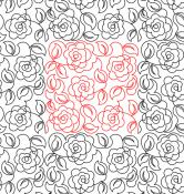 Maggies Roses 1 DIGITAL Longarm Quilting Pantograph Design by Deb Geissler