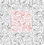 Maggies Roses 2 DIGITAL Longarm Quilting Pantograph Design by Deb Geissler