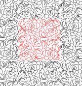 Maggies Roses 3 DIGITAL Longarm Quilting Pantograph Design by Deb Geissler