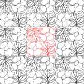 Poppies 3 DIGITAL Longarm Quilting Pantograph Design by Deb Geissler