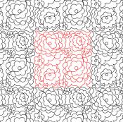 SW Roses DIGITAL Longarm Quilting Pantograph Design by Deb Geissler