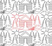 Cabin-IN-The-Woods-DIGITAL-longarm-quilting-pantograph-design-Deb-Geissler