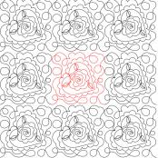 Hearts N Roses 1 DIGITAL Longarm Quilting Pantograph Design by Deb Geissler