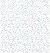 Heart Baubles DIGITAL Longarm Quilting Pantograph Design by Melissa Kelley