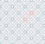 Lattice-Daisy-DIGITAL-longarm-quilting-pantograph-design-Sew-Shabby-Quilting