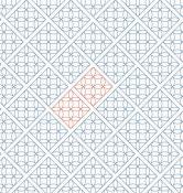 Lattice Orange Peel DIGITAL Longarm Quilting Pantograph Design by Melissa Kelley