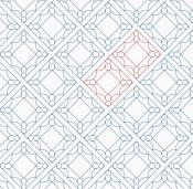 Square Lace DIGITAL Longarm Quilting Pantograph Design by Melissa Kelley