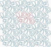 Whipped Feathers DIGITAL Longarm Quilting Pantograph Design by Melissa Kelley