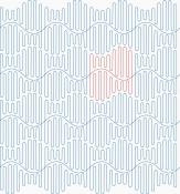 Sine Wave DIGITAL Longarm Quilting Pantograph Design by Melissa Kelley