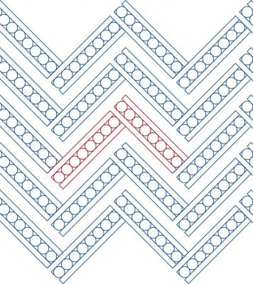 Bedazzled DIGITAL Longarm Quilting Pantograph Design by Melissa Kelley