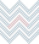 Bedazzled DIGITAL Longarm Quilting Pantograph Design by Melissa Kelley