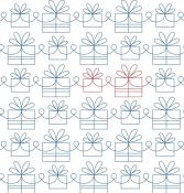 Christmas Morning DIGITAL Longarm Quilting Pantograph Design by Melissa Kelley