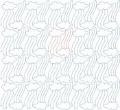 Cloud Slide DIGITAL Longarm Quilting Pantograph Design by Melissa Kelley