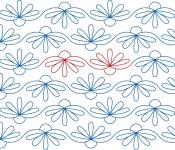 Cone Flowers DIGITAL Longarm Quilting Pantograph Design by Melissa Kelley