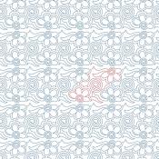 Cream Swirl DIGITAL Longarm Quilting Pantograph Design by Melissa Kelley