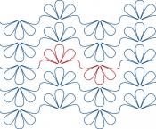 Daisy-Rows-DIGITAL-longarm-quilting-pantograph-design-Sew-Shabby-Quilting