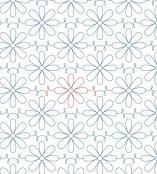 Delicate Daisy DIGITAL Longarm Quilting Pantograph Design by Melissa Kelley