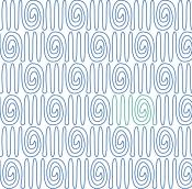 Doodle Swirl DIGITAL Longarm Quilting Pantograph Design by Melissa Kelley