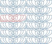 Feather-Plume-DIGITAL-longarm-quilting-pantograph-design-Sew-Shabby-Quilting
