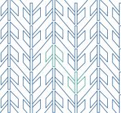 Fletching DIGITAL Longarm Quilting Pantograph Design by Melissa Kelley