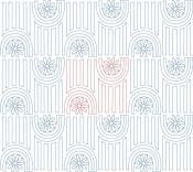 Floral Panel DIGITAL Longarm Quilting Pantograph Design by Melissa Kelley