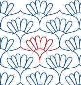 Flower Basket DIGITAL Longarm Quilting Pantograph Design by Melissa Kelley