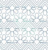Flower Pendant DIGITAL Longarm Quilting Pantograph Design by Melissa Kelley